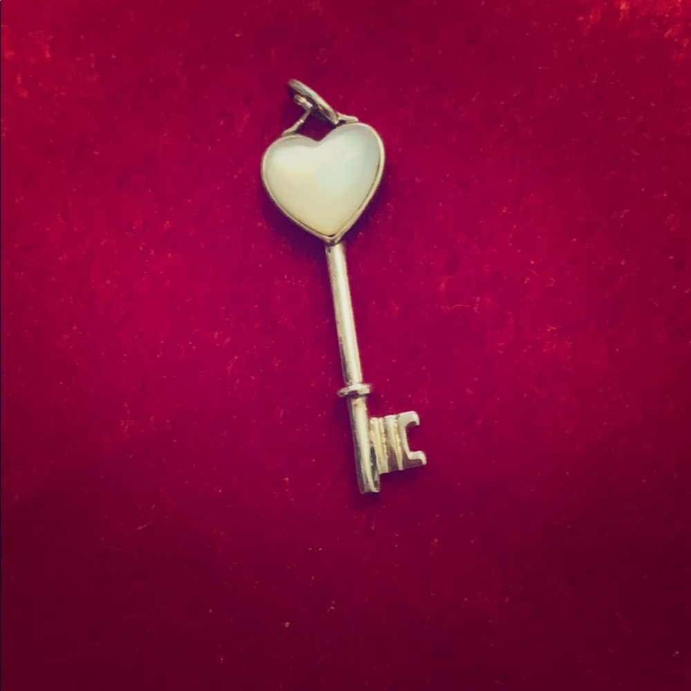 Mother-of-Pearl & Sterling Silver Key Pendant